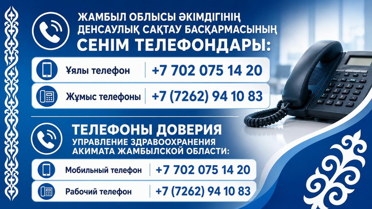 Басқарманың сенім телефоны